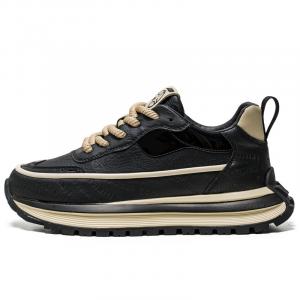 Амортизирующие, износостойкие, легкие, дышащие, нескользящие, низкие, повседневные туфли для мужчин JKEM, Black Unlined