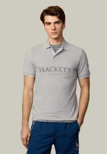 Рубашка-Поло heritage ess Hackett London, Light Grey Marl