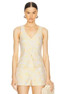 Жилет карнеги Amanda Uprichard, желтый