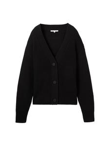 Вязаный кардиган TOM TAILOR DENIM Knit Cardigan, черный