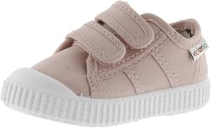 Женские кеды Victoria английского бренда с тонированным носком из канвы и шнуровкой, Skin