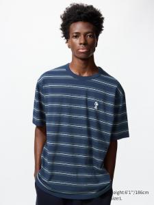 Футболка UT с графикой Peanuts Uniqlo, 66 blue