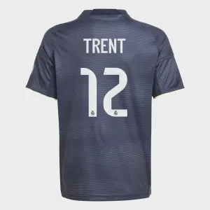 Детская футболка 2-й формы Real Madrid CF 2025-2026 Трент 12 adidas, голубой