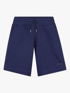 Детские шорты с кулиской из хлопковой смеси HUGO BOSS, Medieval Blue