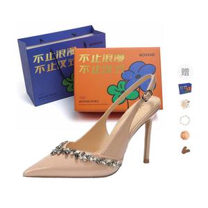 Тонкие туфли на шпильке 9 см женские WOXXXN, Nude[Gift Box Set]+Giveaway