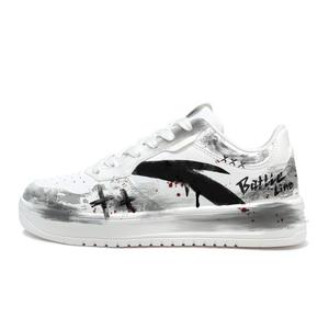 ANTA Свободные, легкие и дышащие низкие кроссовки для скейтбординга унисекс, белые, серые