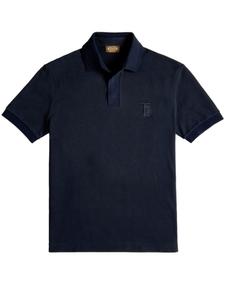 Tod's рубашка поло с вышитым логотипом, синий