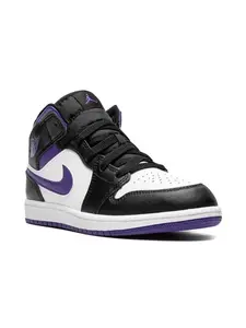 Кроссовки Air Jordan 1 Mid Jordan Kids, черный