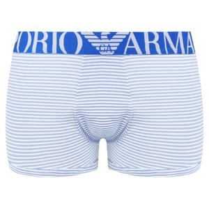 Emporio Comfort синие/боксёрские шорты из микрофибры Armani, белый