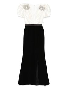 SILK LOVE & LACE платье с объемными рукавами, черный