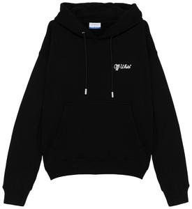 Худи Off-White Script Skate Hoodie 'Black/White', черный