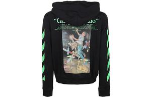 Толстовка с капюшоном на молнии с графическим принтом Golden Ratio Off-White