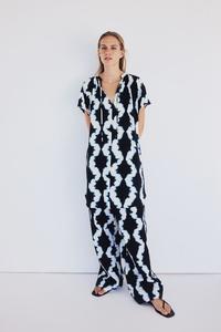 Платье с завязками H&M, синий