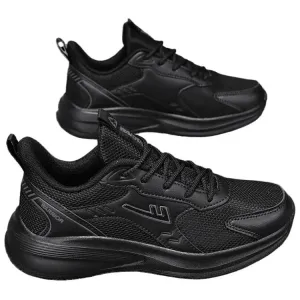 Кроссовки Casual Unisex Low top с амортизацией, устойчивые к истиранию и скольжению WARRIOR, черный