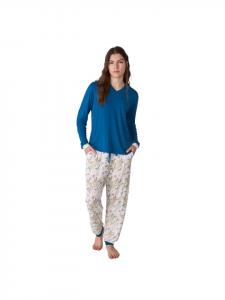 J and J Brothers Синяя пижама