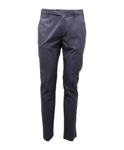 Синие хлопковые брюки Eleventy, синий