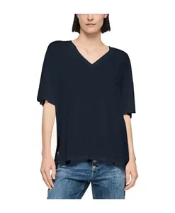 Футболка с V-образным вырезом Dondup, синий