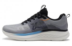 Кроссовки мужские низкие однотонные серые/черные Xtep