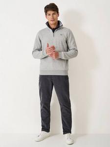 Прямые брюки Parker из вельвета Crew Clothing, Charcoal Grey