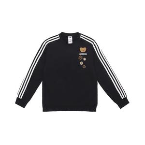 Свитшот Unisex с 3 полосками Adidas, черный