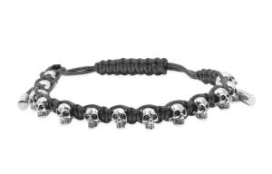 Плетеный браслет Skull Alexander McQueen