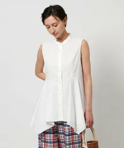 Блузка без рукавов с баской United Arrows, цвет White