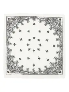 Бандана-шарф с узором "пейсли" Cenere GB, белый