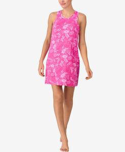 Женская короткая вязаная ночная рубашка без рукавов Sanctuary, Pink Print