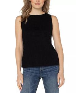 Женская блузка без рукавов с вырезом «лодочкой» Liverpool Los Angeles, черный