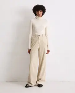 Женские широкие брюки из вельвета из 100% органического хлопка MARC  O'POLO, бежевый