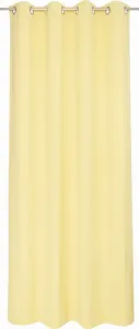 Штора на люверсах Tom Tailor Dove Signature желтая, размер 140x250 см