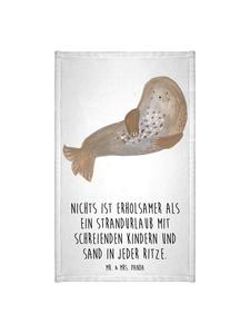 Mr. & Mrs. Panda Полотенце «Летний хаос» с надписью белым цветом