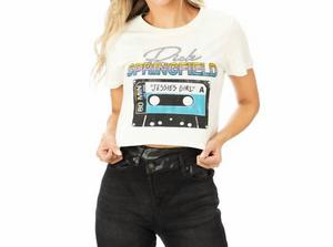 Футболка Rick Springfield с принтом кассеты, белая Prince Peter