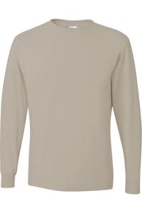 Футболка JERZEES Dri-Power с длинным рукавом 50/50, цвет sandstone