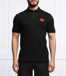 Поло HUGO dereso 222 slim fit, черный