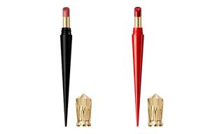 Christian Louboutin 2 упаковки черных и красных матовых помад в тюбиках, легко растушевываются, 386L Naked Rose + 013S Rose Red Bean