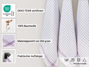 Чайные полотенца набор  Zollner, красный