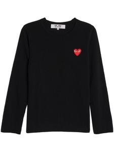 Comme Des Garçons Play джемпер с нашивкой-логотипом, черный