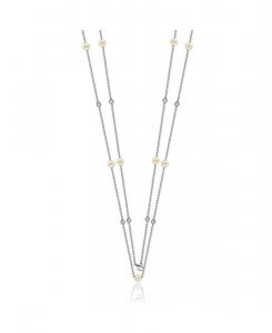 Колье Suzy Levian из стерлингового серебра с жемчугом и кубическим цирконием Suzy Levian New York, Silver