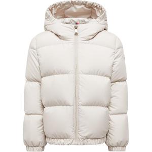 Пуховик Cascar с капюшоном детский Moncler, слоновая кость
