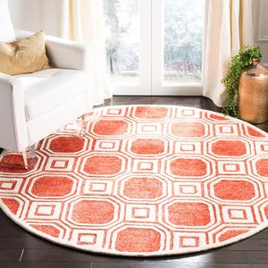 Ковер SAFAVIEH, 183 x 183 см, Precious Collection — Rose, ручной работы в стиле арт-деко, идеален для помещений с высокой проходимостью в гостиной, спальне (PRE153R)