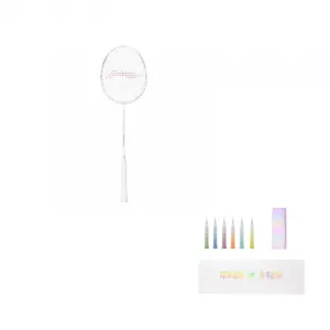 LINING Острые стрелы полноуглеродная бадминтонная ракетка контрольного типа универсальная для защиты продвинутый уровень унисекс 5U White