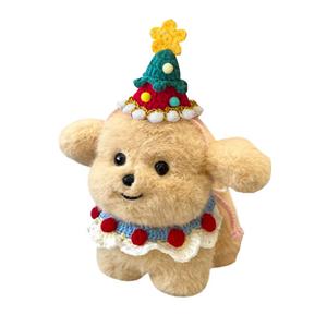 Плюшевая кукла Dundun Milk Dog Bib высотой 20см/30см Dolls and bears dance