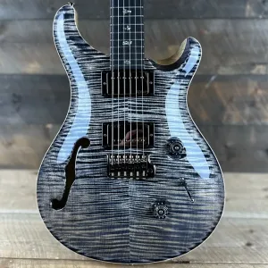 PRS Wood Library Custom 24 Semi-Hollow Флейм Мейпл 10 Верх Корина Корпус/Гриф Гриф из Бубинго - Чернила 391116