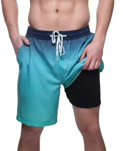 Мужские компрессионные плавки для плавания 7" с защитой UPF 50+ Rokka&Rolla, синий