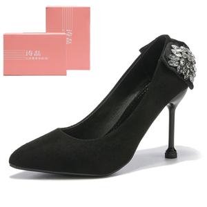 TAOLEI Женские черные туфли на высоком каблуке