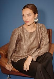 Блуза Bon'A Parte SILLA , Feather Grey Cc/Beige