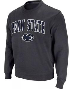 Мужская толстовка Penn State Nittany Lions Arch Logo с круглым вырезом Colosseum, серый