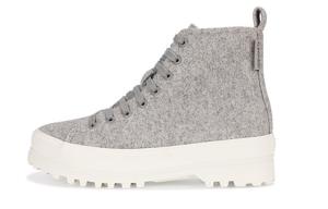 Обувь для повседневной носки Женская с высоким берцем Серая/белая Superga