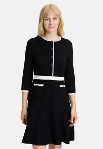Платье Vera Mont MIT RUNDHALSAUSSCHNITT, Schwarz/Weiß/Black